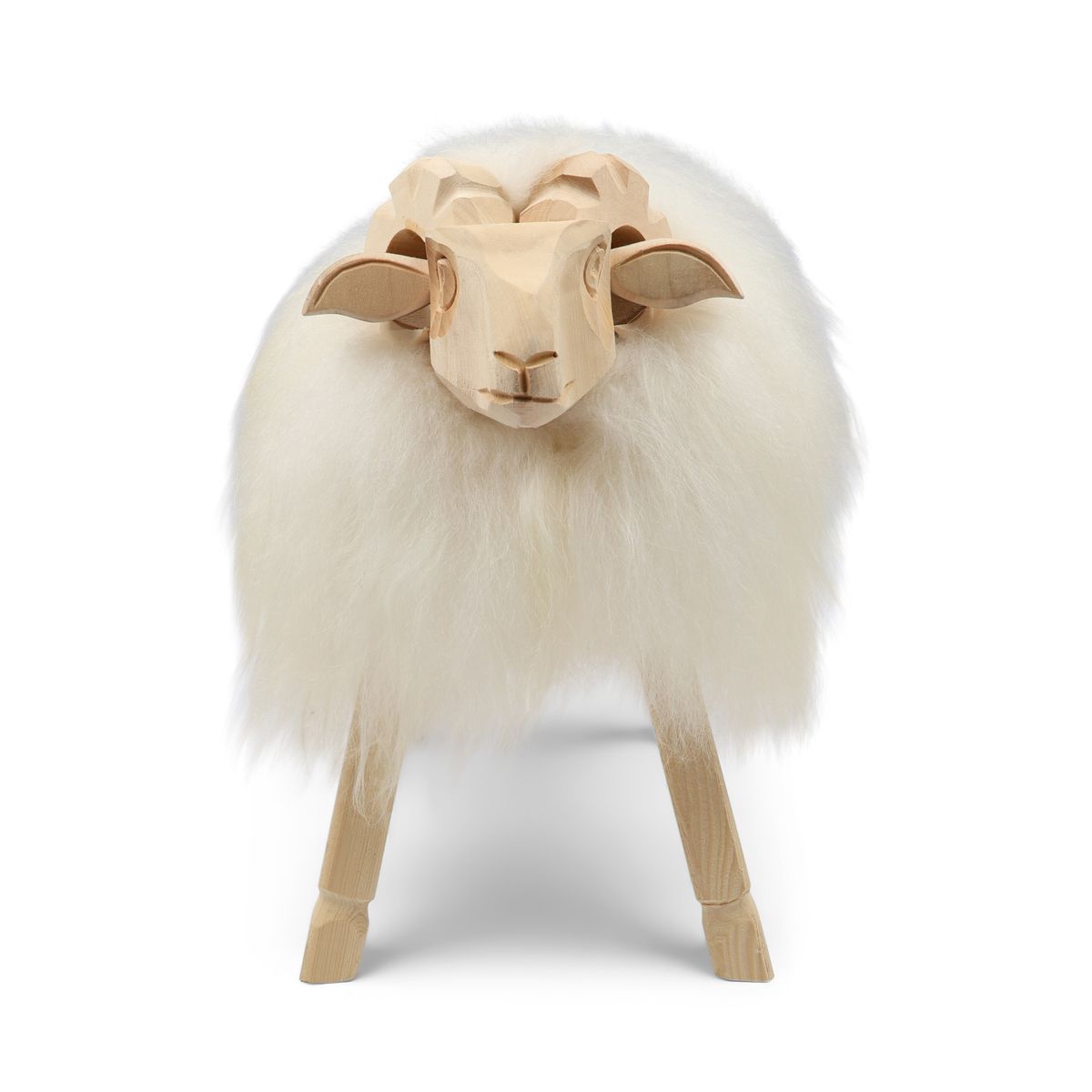Alpine Sheep Sculpture Off White