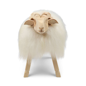 Alpine Sheep Sculpture Off White