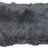 Long-Wool Sheepskin Cushion | Doublesided | New Zealand | 25x50 cm Steel