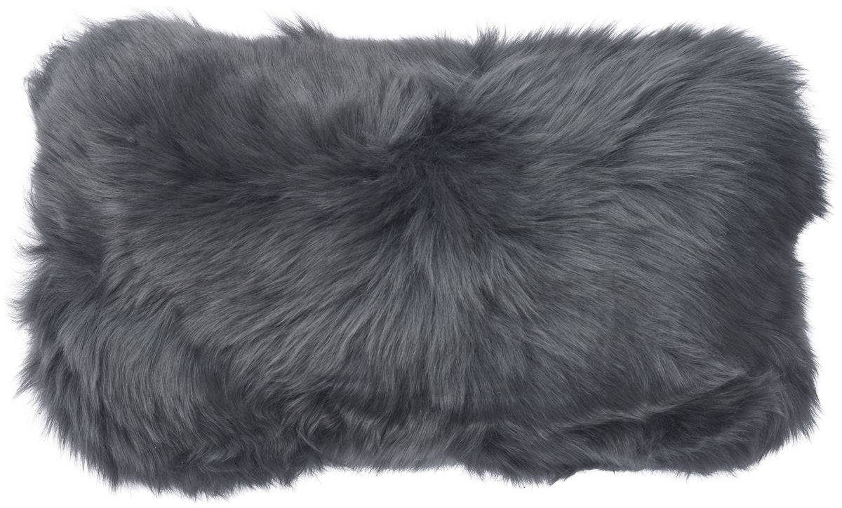 Long-Wool Sheepskin Cushion | Doublesided | New Zealand | 10x20 in
