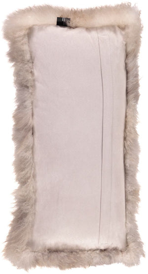 Curly Cushion | 11x22 in Natural Grey