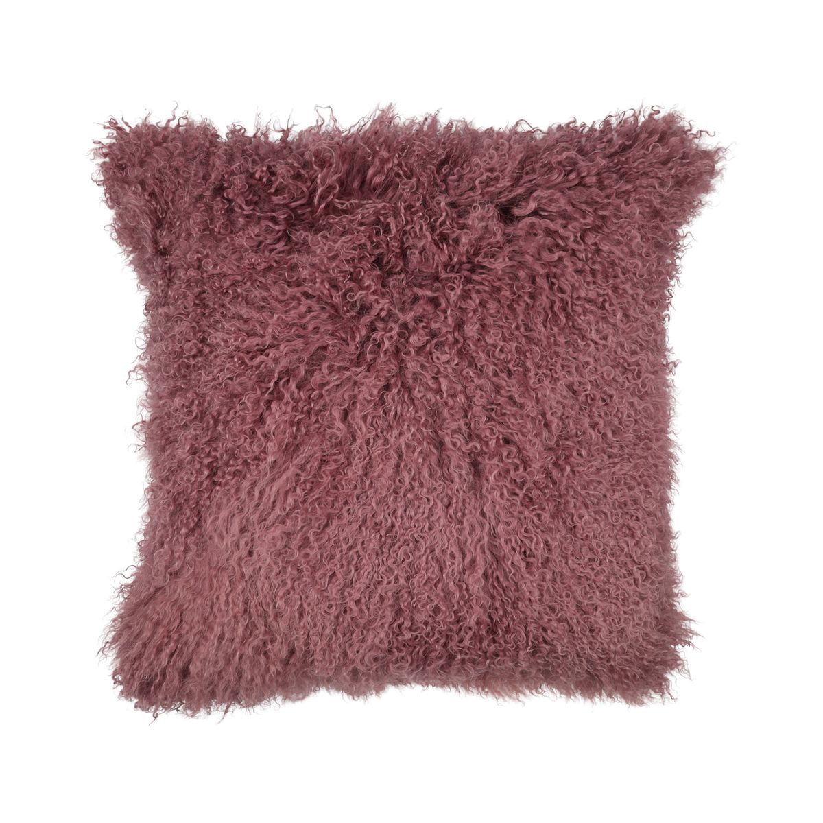 Sheepskin Cushion | Tibet | 20x20 in Grape Purple