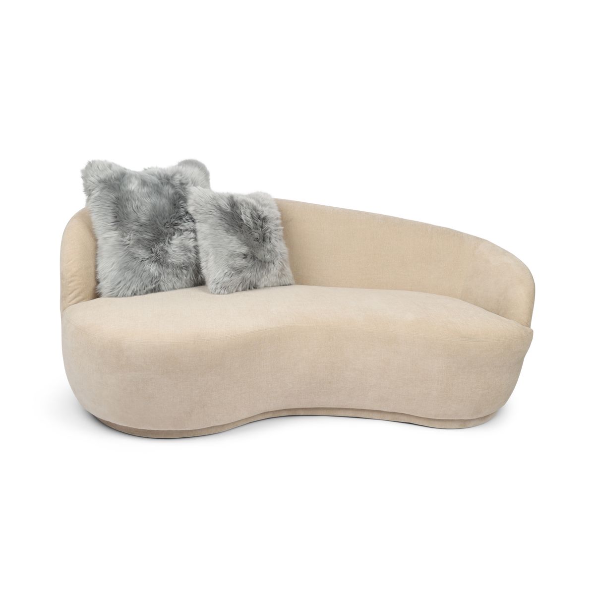 Cushion Cover | Long Wool | New Zealand Light Grey