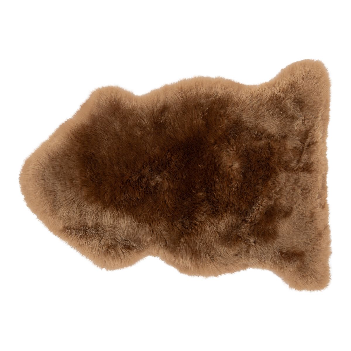 Merino Sheepskin Dyed | New Zealand | approx. 90x60 cm Amber Dark