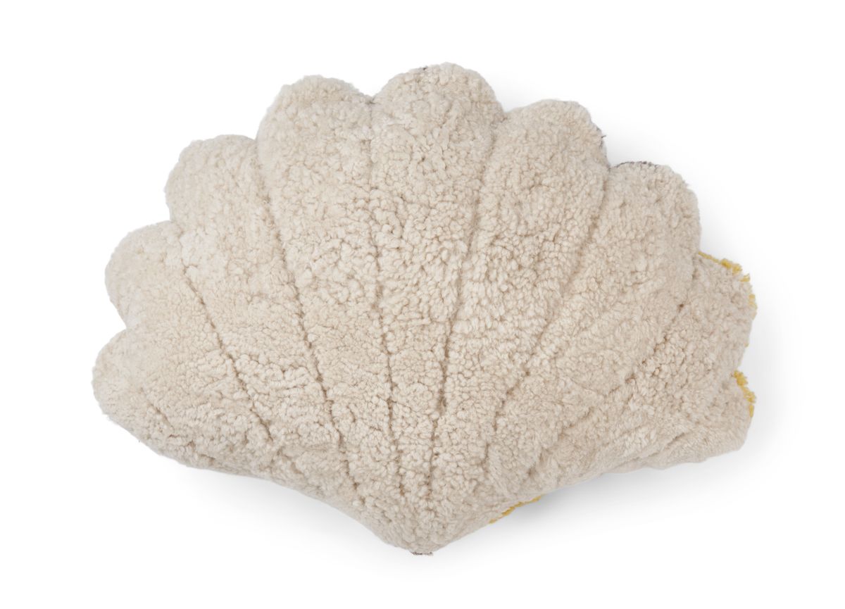 Shell Cushion Pattern | 35x50 cm | 42x58 cm | 75x54 cm Yellow/Taupe/Pearl