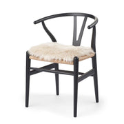Long Wool Sheepskin Seat Cover WIth Filling