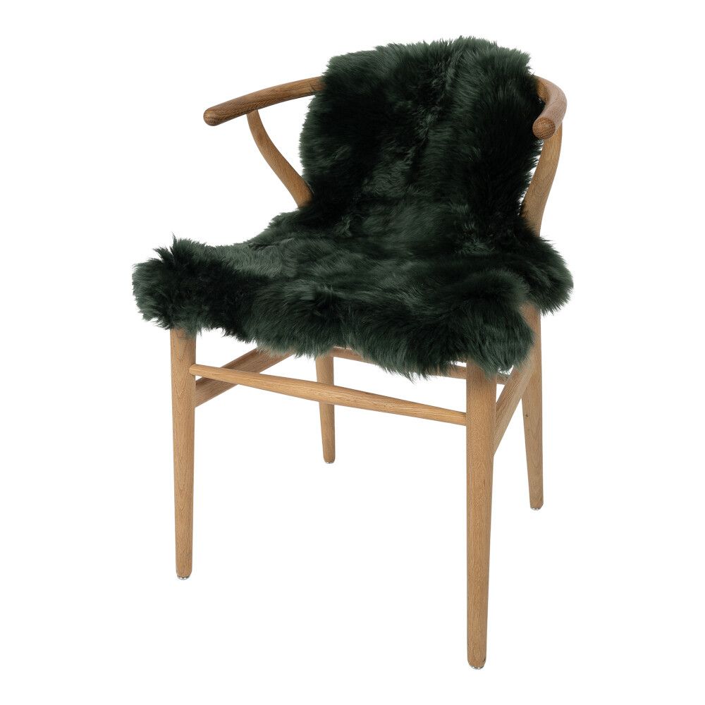 Merino Sheepskin Dyed | New Zealand | approx. 90x60 cm Hedge Green (Cypress) Serie