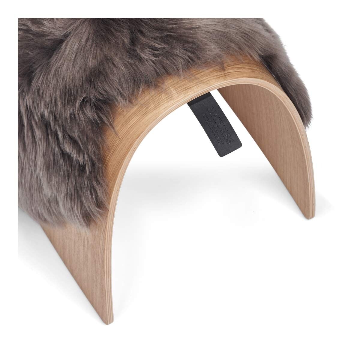 Sheep Stool Cover Walnut