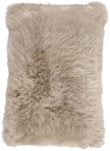 Long-Wool Sheepskin Cushion | 40x60 cm Taupe