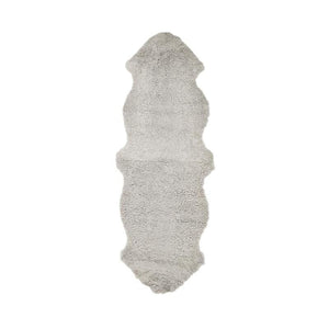  Double Sheepskin Rug | New Zealand | Short Wool curly Grey