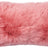 Long-Wool Sheepskin Cushion | Doublesided | New Zealand | 25x50 cm Coral Peach