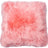 Long-Wool Sheepskin Cushion | Doublesided | New Zealand | 45x45 cm Coral Pink