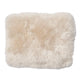 Sample Long Wool Sheepskin Design Rug 32x42 cm Linen