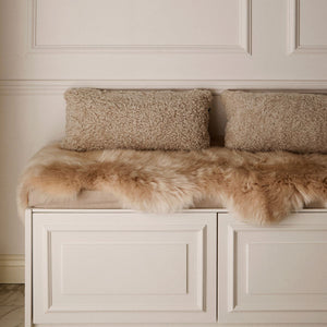 New Zealand Sheepskin | Long Wool | 45x24 in Aubergine