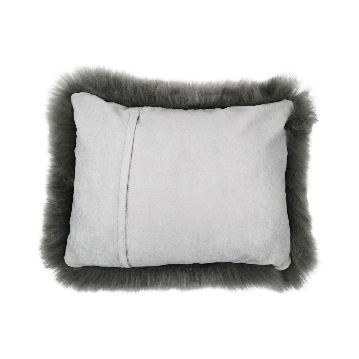 Sheepskin Cushion | Long Wool | New Zealand | Rectangular Steel