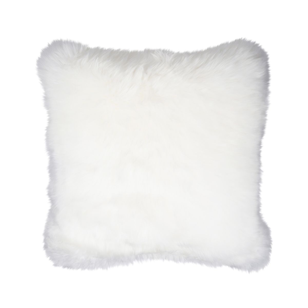 Sheepskin Cushion | Long Wool | New Zealand | Square Ivory