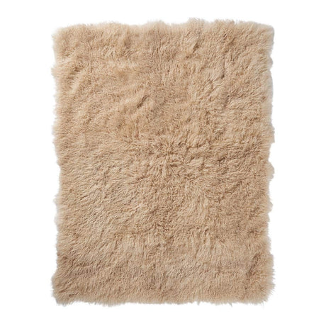 Throw of Curly Sheepskin Light Honey