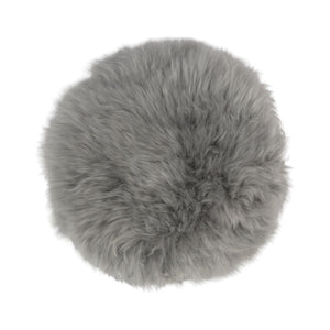 Premium Seat Cover | Long Wool | New Zealand | D13 in Light Grey