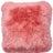 Long-Wool Sheepskin Cushion | Doublesided | New Zealand | 45x45 cm Coral Peach