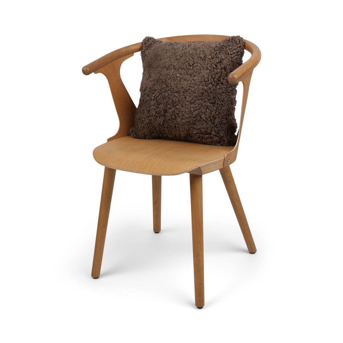 Sheepskin Cushion | Short Wool | New Zealand |  Square Mushroom