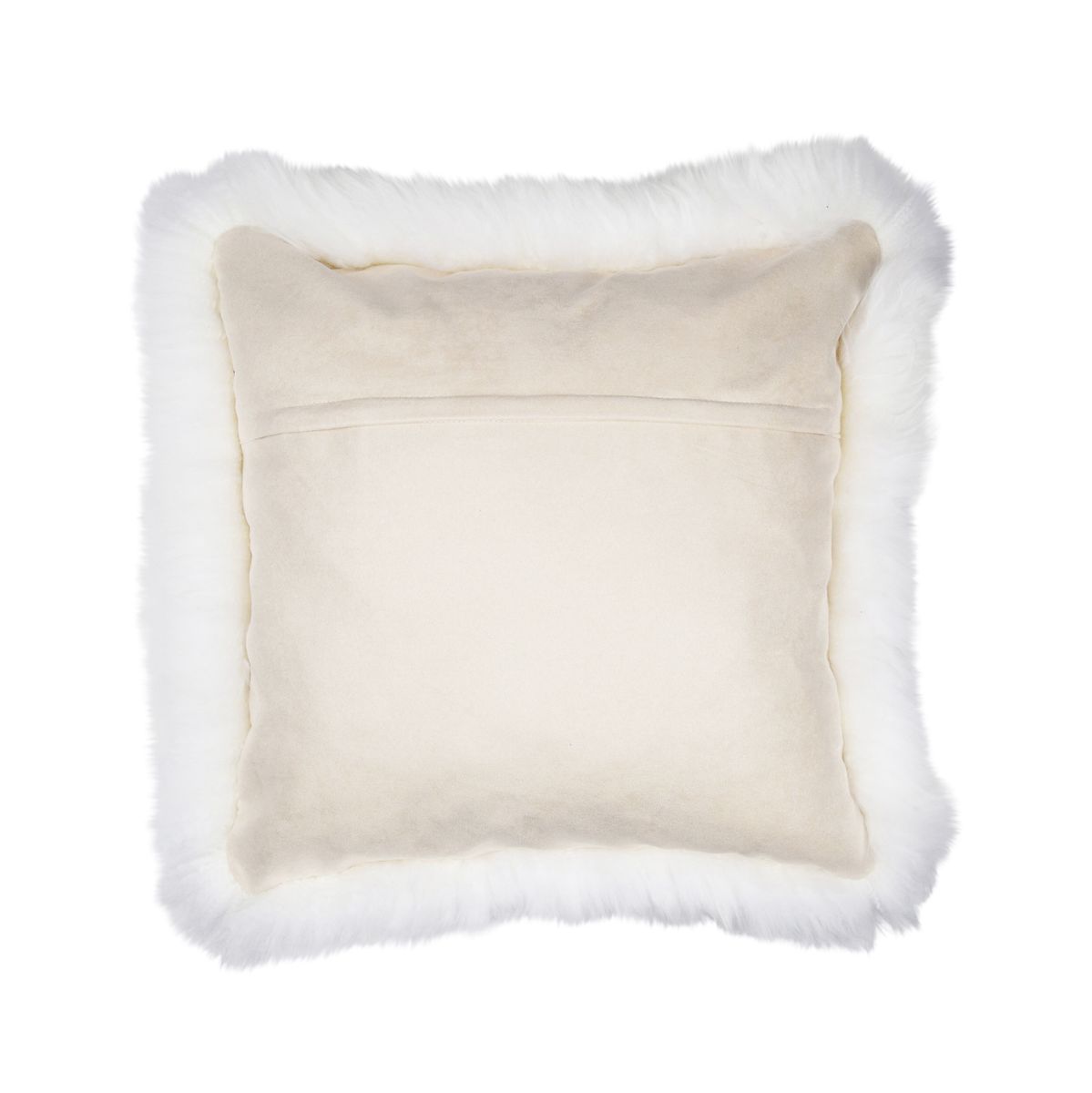 Sheepskin Cushion | Long Wool | New Zealand | Square Ivory