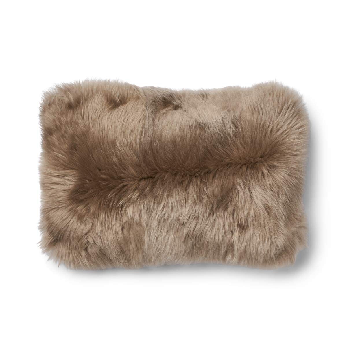 One Side Cushion | LW | 13x20 in Cocoa-Dark Brown/Taupe