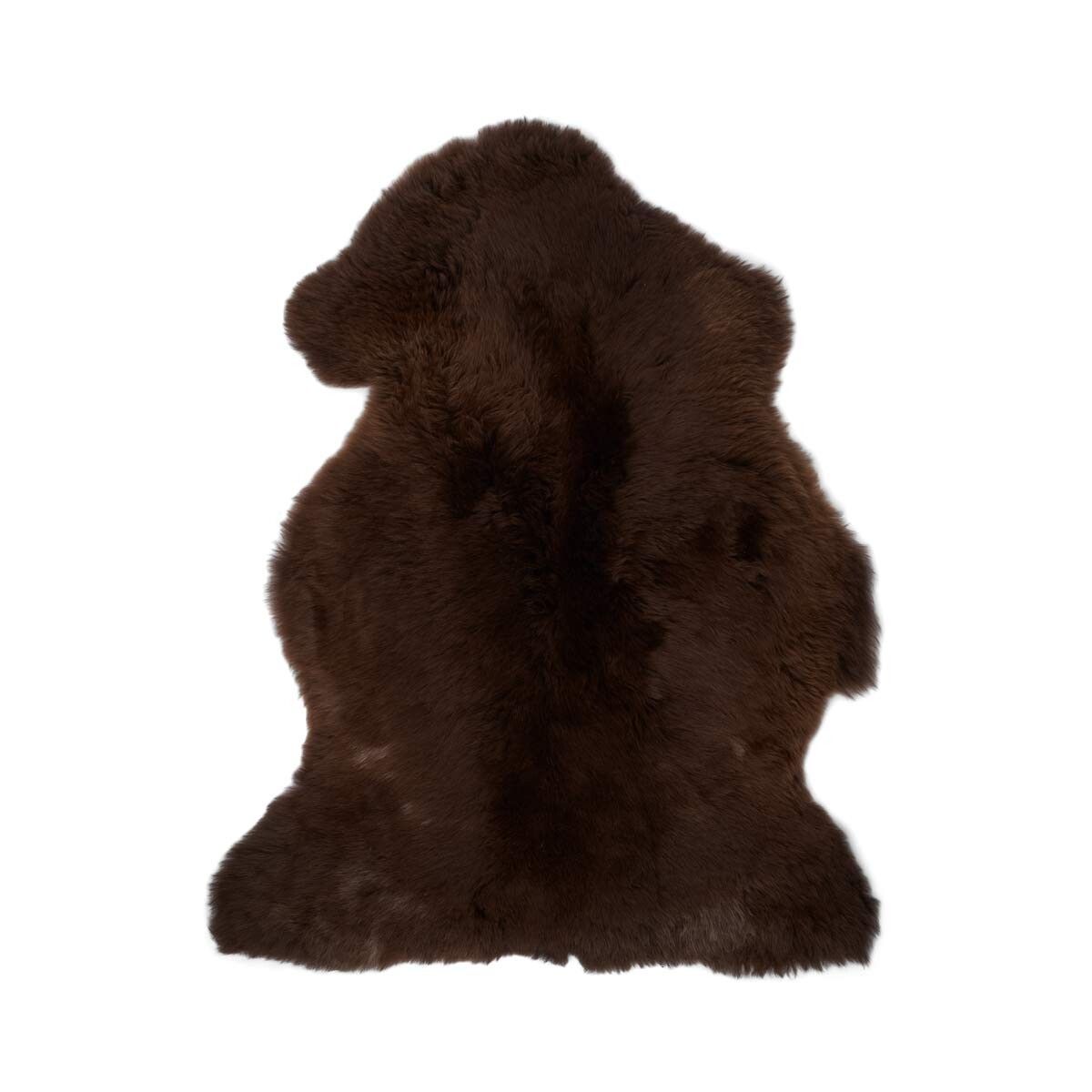 UK Sheepskin | Short Wool | Natural Colors | 90-100 cm Natural Dark Brown