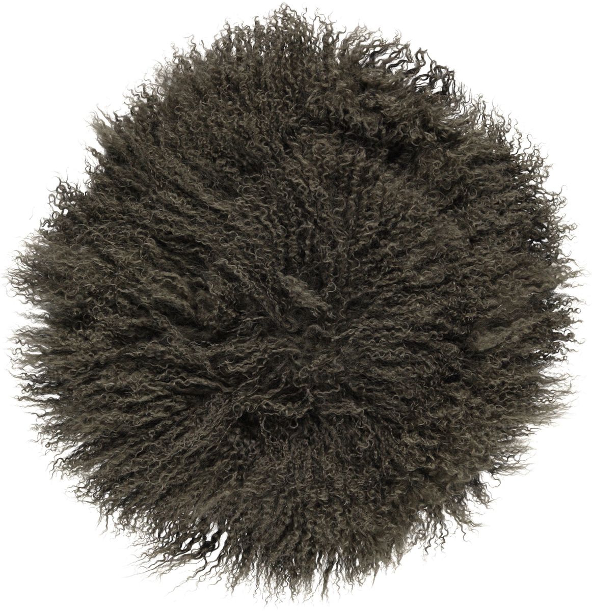 Curly Cake Cushion | D15 in | 18 in | 24 in Hedge Green