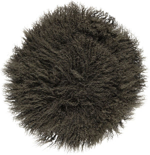 Curly Cake Cushion | D18 in Hedge Green