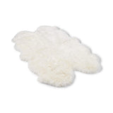 Merino Sheepskin Rug | Long Wool | 67x43 in Ivory