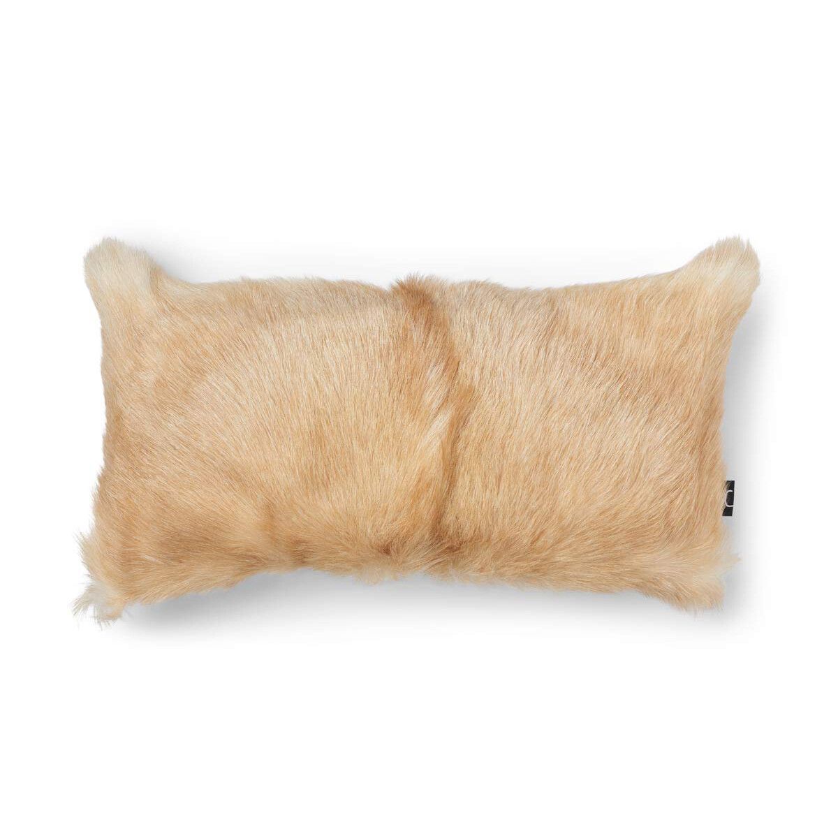 Goat Skin Cushion | 11x22 in
