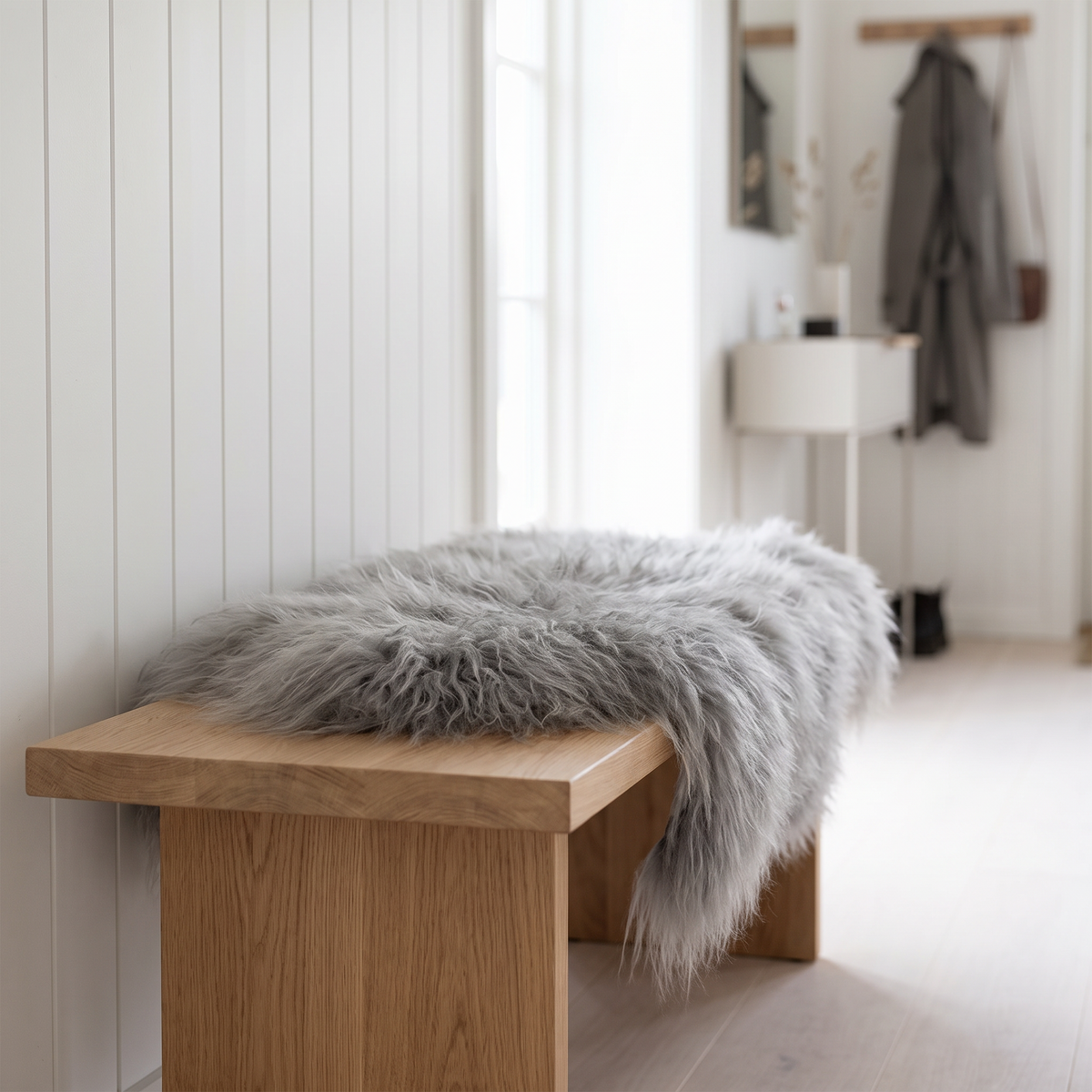  Icelandic Sheepskin | Long Wool Silver
