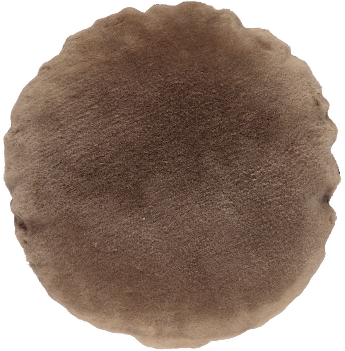 Nordic Velvet Cushion | D18 in | D24 in Light Mocca