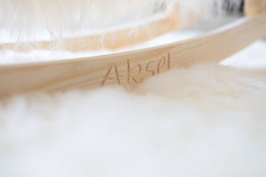 Rocking Sheep | Long Wool | 33x10x24 in | Large Off White