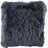 Long-Wool Sheepskin Cushion | 14x14 in Navy