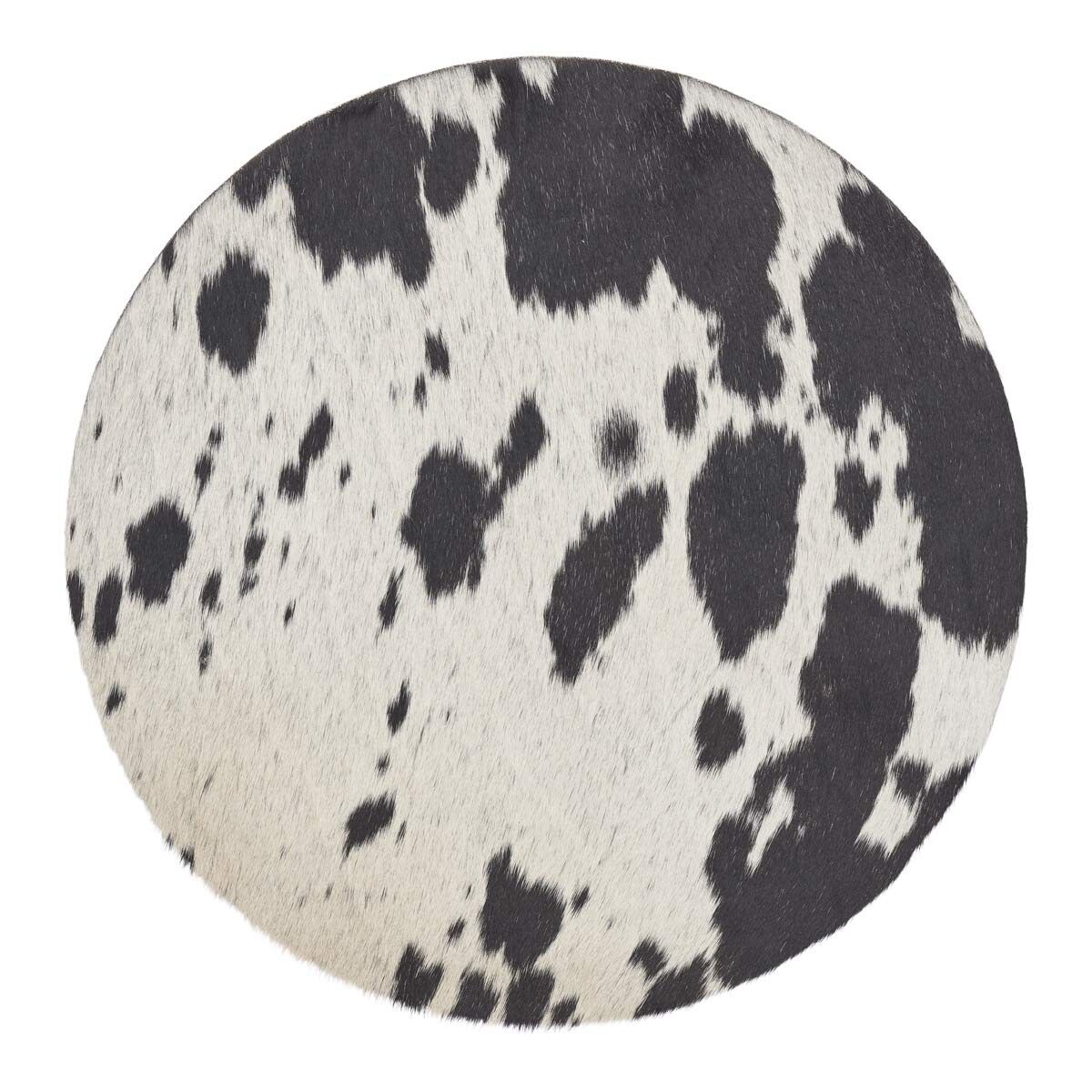 Cow Hide Seat Cover | D15 in Salt/Pepper/Black/White