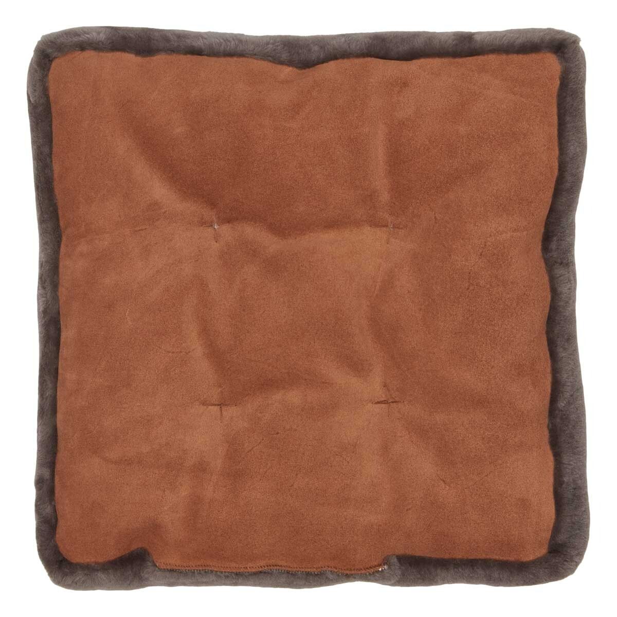 Moccasin Seat Cover | 18x18x2 in Dark Grey