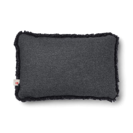 Short-Wool Sheepskin Cushion | 20x20 in | 13x20 in Charcoal/Anthracite