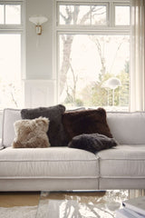 Long-Wool Sheepskin Cushion | 50x50 cm