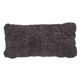 Short-Wool Sheepskin Cushion | Doublesided | SW | 30x60 cm Anthracite