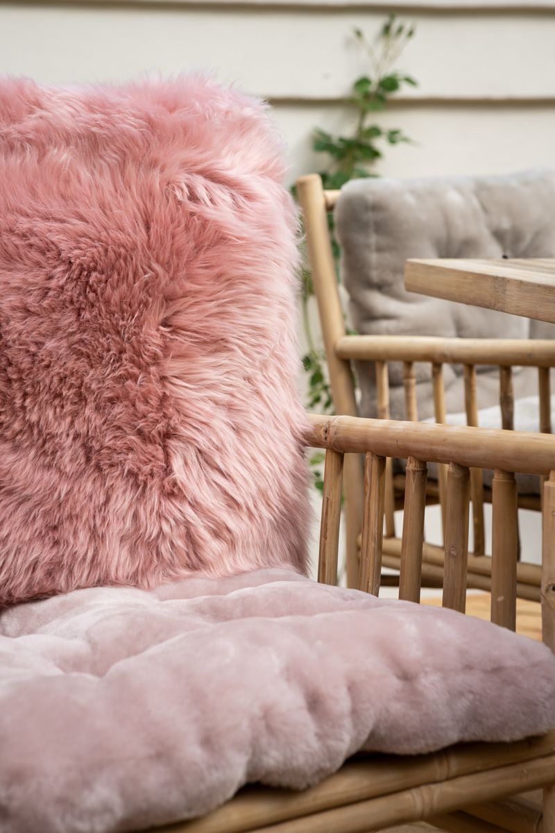 Long-Wool Sheepskin Cushion | 50x50 cm