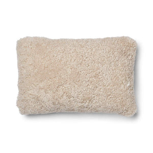Short-Wool Sheepskin Cushion | 20x20 in | 13x20 in Beige/Pearl