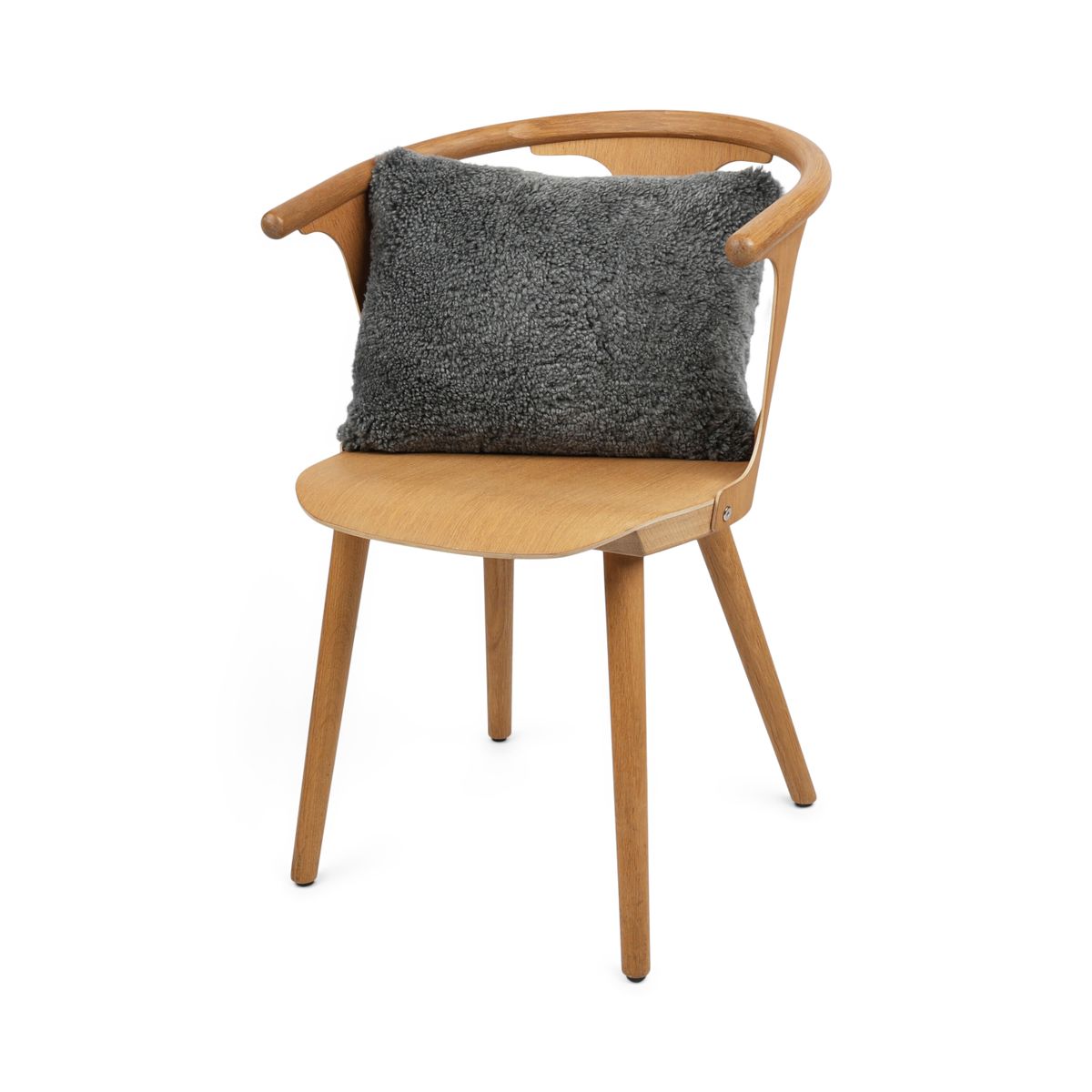 Sheepskin Cushion | Short Wool | New Zealand | Rectangular Scandinavia Light Grey