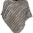 Molly Poncho Natural Grey