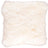 Long-Wool Sheepskin Cushion | 14x14 in Ivory