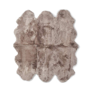 New Zealand Sheepskin | Long Wool | Rug 71x64 in Dove