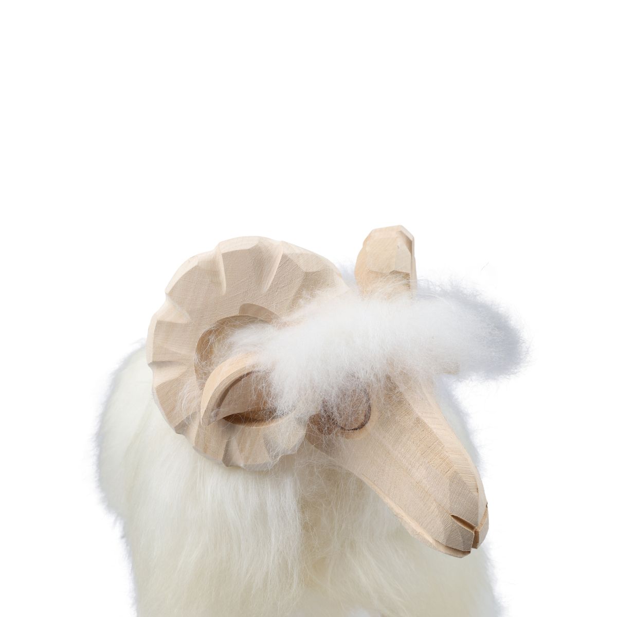 Alpine Sheep Sculpture Off White