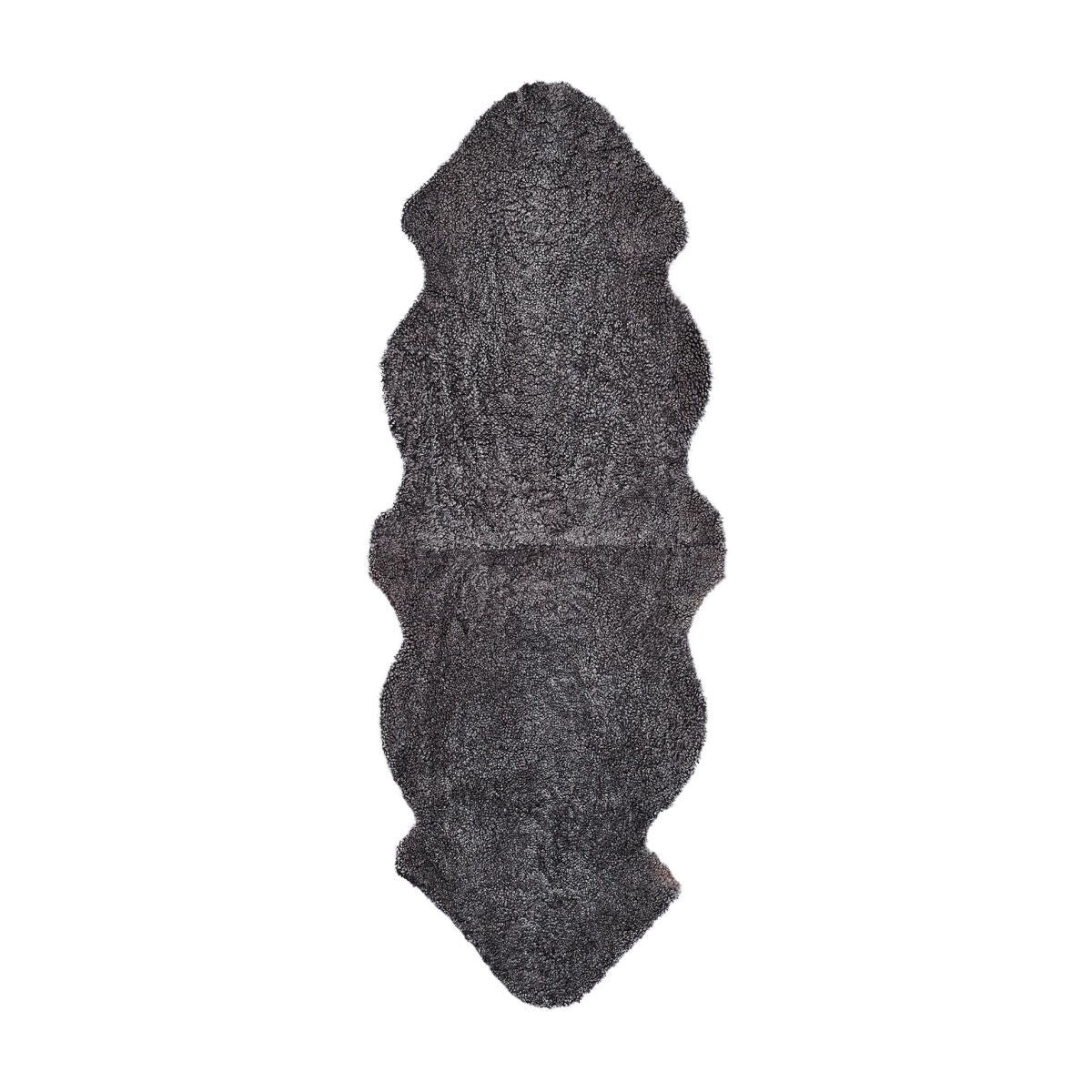 New Zealand Sheepskin | Short Curly Wool | Rug 180 cm Graphite