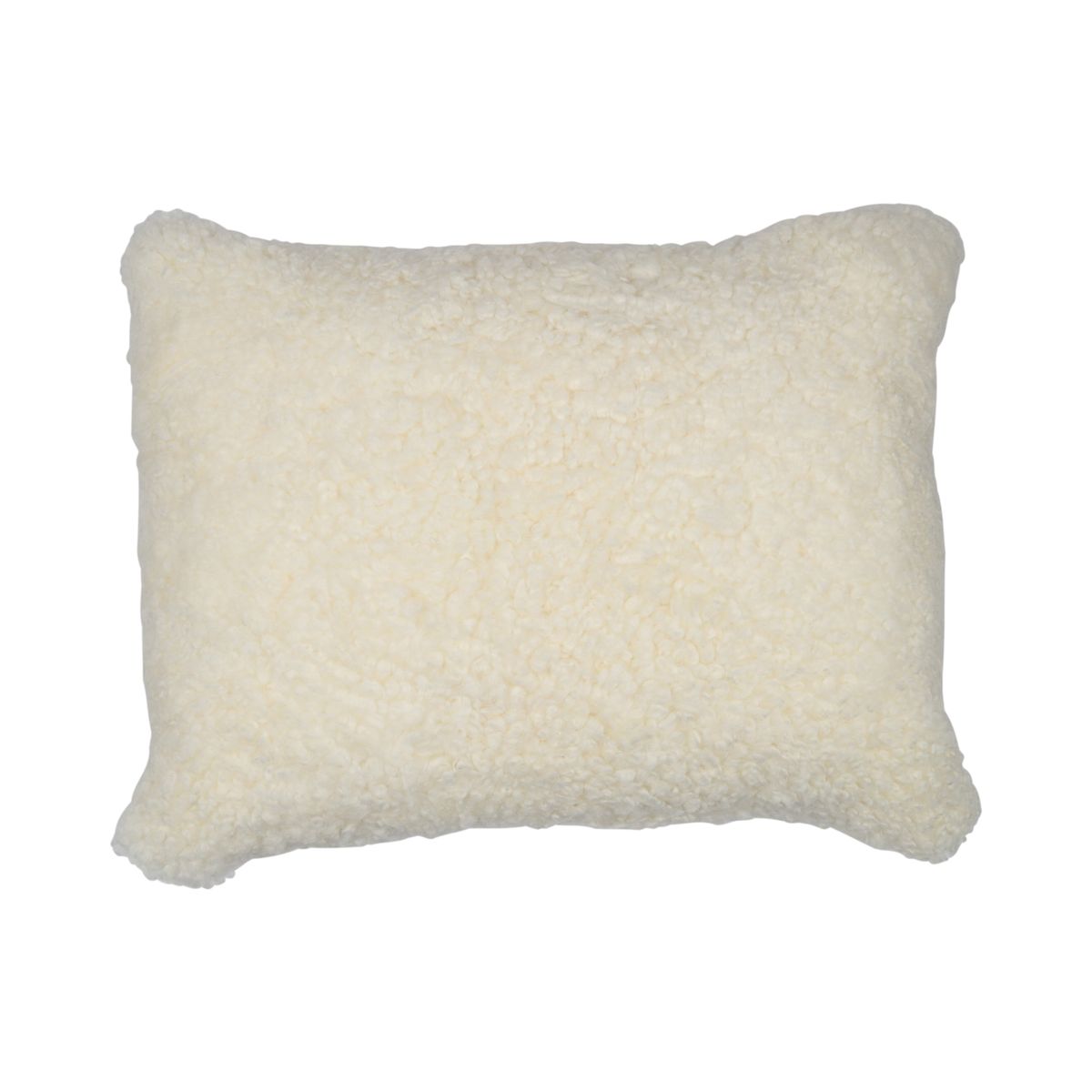 Sheepskin Cushion | Short Wool | New Zealand | Rectangular White