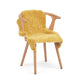 New Zealand Sheepskin | Short Wool | Dyed | 90 cm Coral Yellow